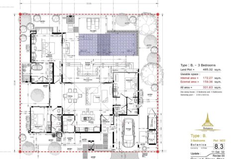 Вилла с 3 спальнями в Пляж Лаян, Таиланд №1167 8