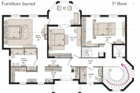 Вилла с 4 спальнями в Агиос Афанасиос, Кипр №82628 3