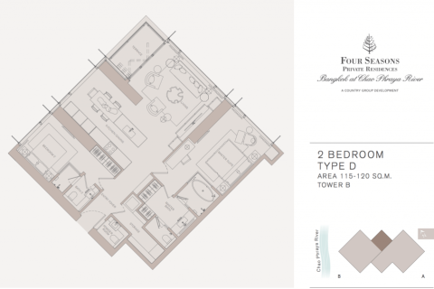 2 bedrooms Condo in Bangkok, Thailand No. 368 1