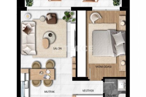 1 dormitorio Apartment en Vinh Hoa, Vietnam No. 13684 6
