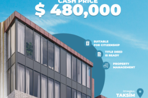 Квартира с 1 спальней в Бейоглу, Турция №13524