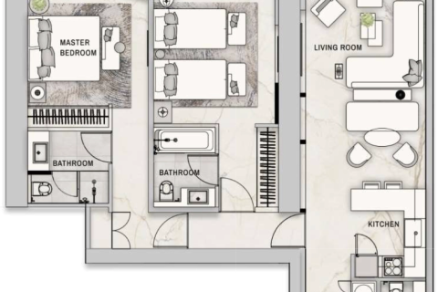 2 chambres Appartement à Thuy Nguyen, Vietnam No. 91298 14