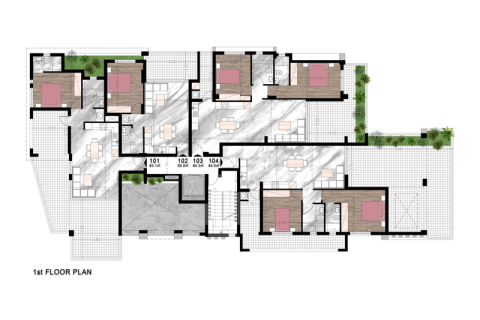 Пентхаус с 3 спальнями в Меса Гитонья, Кипр №82768 10