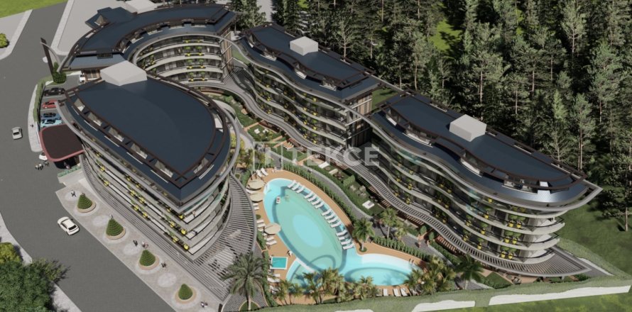 1 dormitorio Apartment en Alanya, Turkey No. 128539