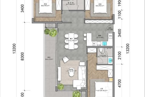 3 dormitorios Condominio  en Layan Beach, Thailand No. 1759 15