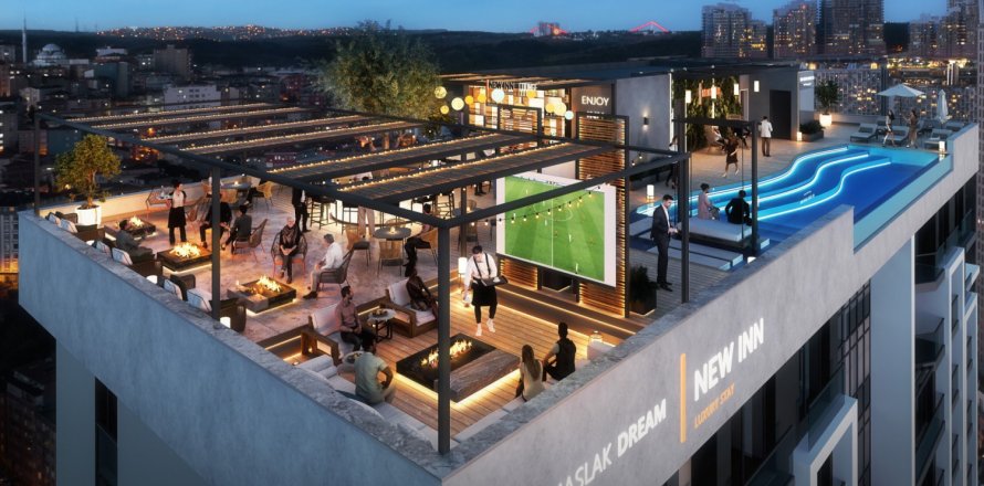 Недвижимость с 1 спальней в Сарыер, Турция №13935