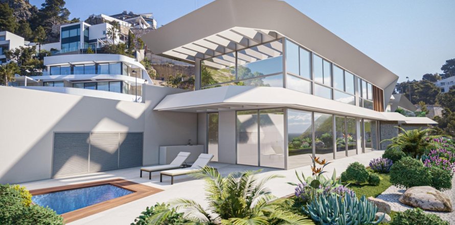 Вилла с 4 спальнями в Кальпе, Испания №111366