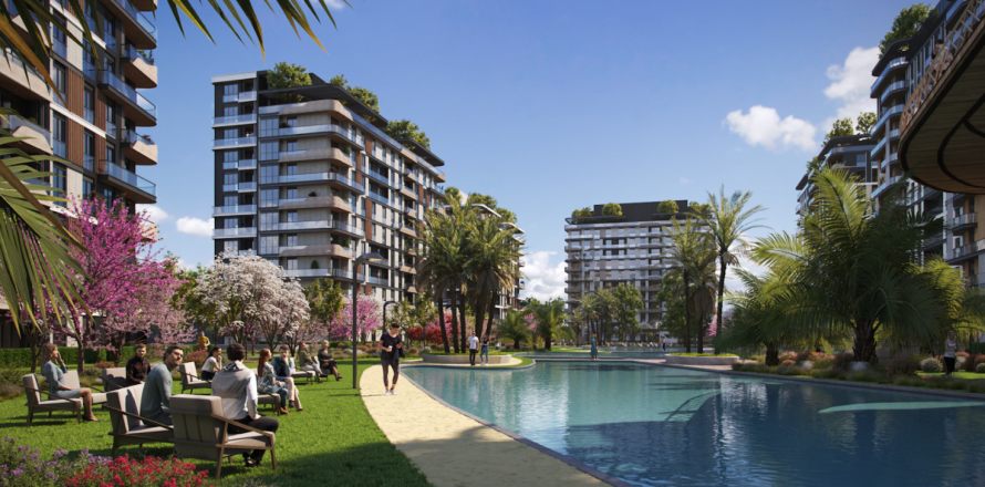 Квартира с 2 спальнями в Бахчелиэвлер, Турция №12032