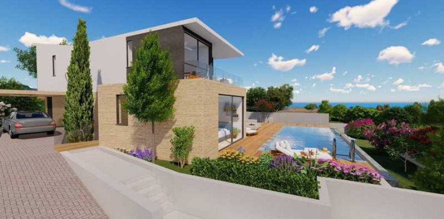 Дом с 4 спальнями в Пафос, Кипр №83227