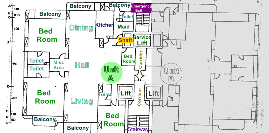 Кондоминиум  с 4 спальнями в Бангкок, Таиланд №418