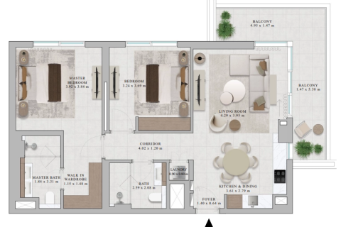 2 dormitorios Apartment en Can Tho, Vietnam No. 92864 10