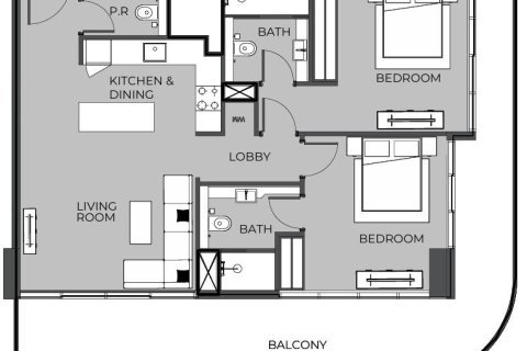 2 chambres Appartement à Can Tho, Vietnam No. 91364 13