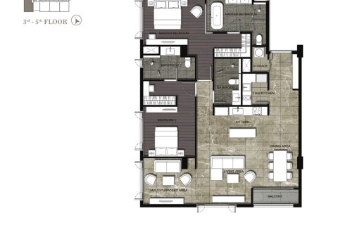 2 chambres Copropriété  à Bangkok, Thailand No. 317 3