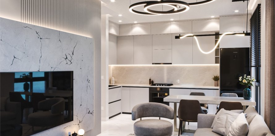 Квартира с 3 спальнями в Аланья, Турция №124895