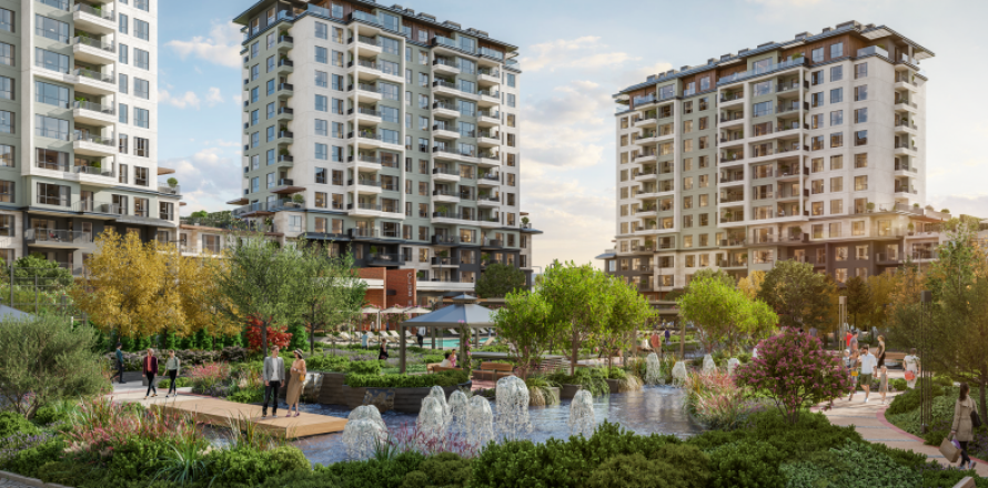 Квартира с 4 спальнями в Стамбул, Турция №15356