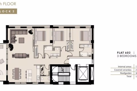 Квартира с 3 спальнями в Лимассол, Кипр №36994 20