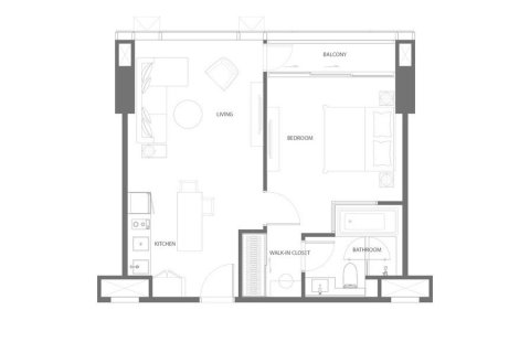 1 dormitorio Condominio  en Bangkok, Thailand No. 98311 4