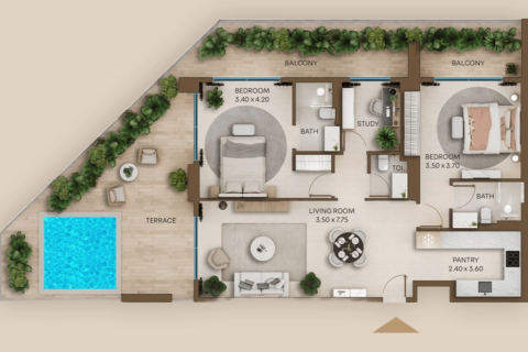 2 bedrooms Apartment in Can Tho, Vietnam No. 92893 14