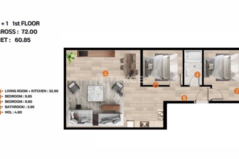 4 bedrooms Apartment in Chau Doc, Vietnam No. 92401 11