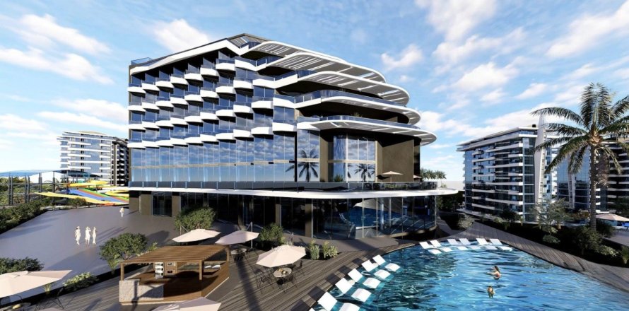 Квартира с 1 спальней в Авсаллар, Турция №123810