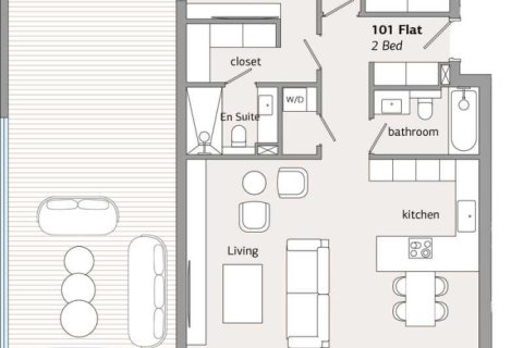 Квартира с 2 спальнями в Гермасойя, Кипр №79724 17
