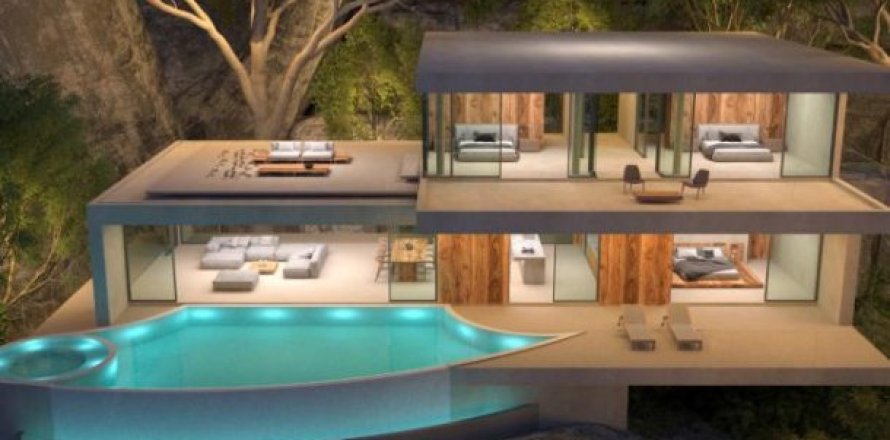 Вилла с 3 спальнями на Пляж Чавенг, Таиланд №96292