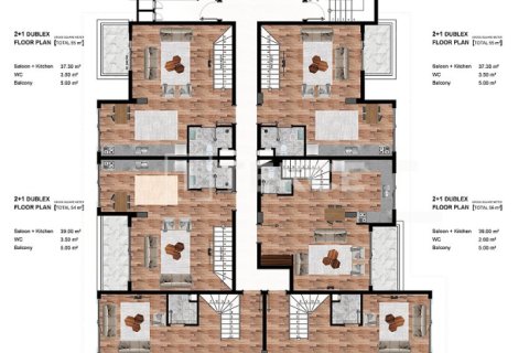 2 dormitorios Penthouse en Chau Lang, Vietnam No. 86044 16