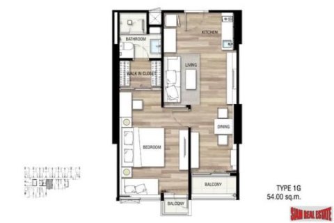 1 bedroom Apartment in Bangkok, Thailand No. 97006 13