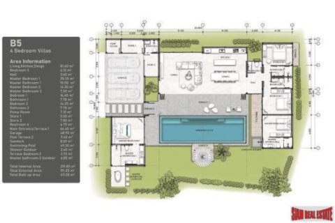 Вилла с 4 спальнями в Пхукет, Таиланд №97015 24