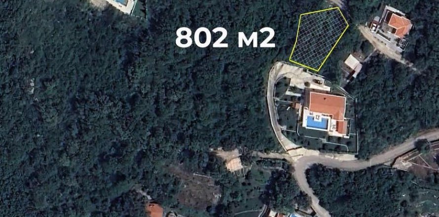 802m² Land in Budva, Montenegro No. 83676