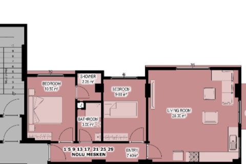 Квартира с 2 спальнями в Dao Huu Canh, Вьетнам №16131 5