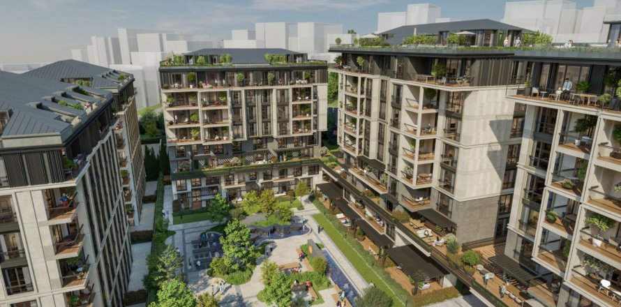 Квартира с 4 спальнями в Стамбул, Турция №114939