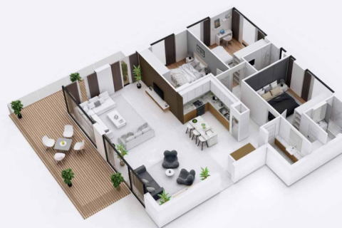 3 dormitorios Apartment en Nicosia, Cyprus No. 82804 3