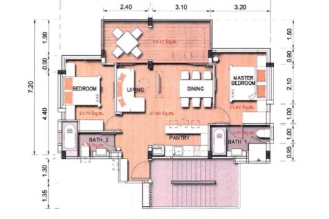 Кондоминиум  с 2 спальнями в Пляж Най Янг, Таиланд №224 10