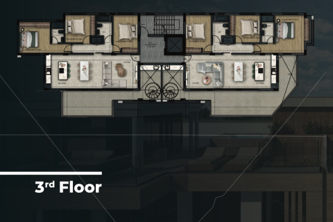 Пентхаус с 3 спальнями в Агиос Афанасиос, Кипр №73129 9