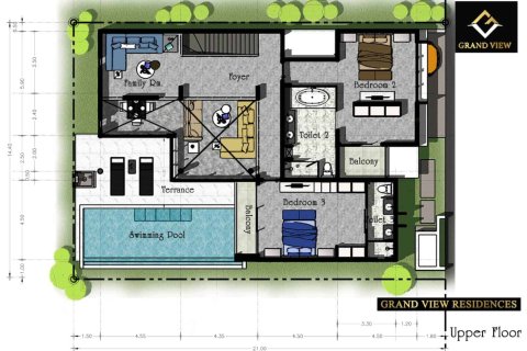 Вилла с 3 спальнями в Пляж Лаян, Таиланд №2132 19