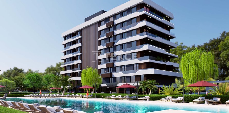 Квартира с 2 спальнями в Анталья, Турция №125224