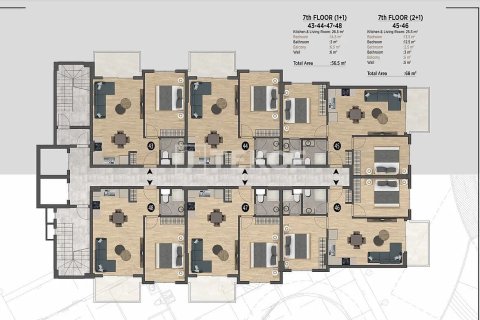 Пентхаус с 2 спальнями в Chau Lang, Вьетнам №82355 5