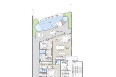 Кондоминиум  с 3 спальнями в Банг Тао, Таиланд №1710 10