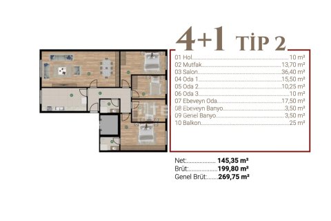 4 dormitorios Apartment en Ho Chi Minh, Vietnam No. 17650 10