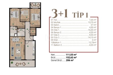4 dormitorios Apartment en Ho Chi Minh, Vietnam No. 17650 9