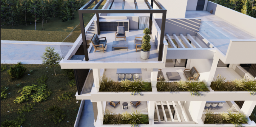 Пентхаус с 2 спальнями в Агиос Афанасиос, Кипр №65923