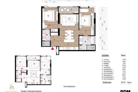 Кондоминиум  с 2 спальнями в Пляж Лаян, Таиланд №1183 10