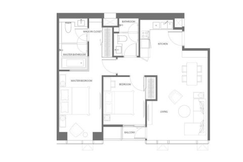 Кондоминиум  с 2 спальнями в Бангкок, Таиланд №98313 2