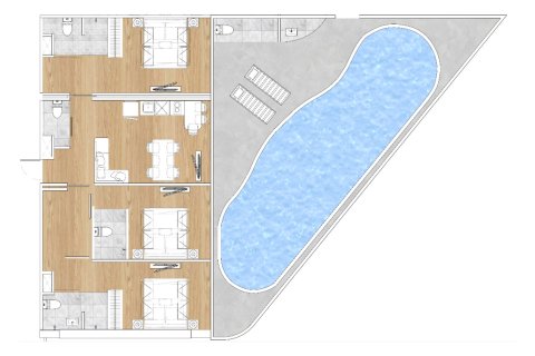 Дом с 3 спальнями в Банг Тао, Таиланд №207 1