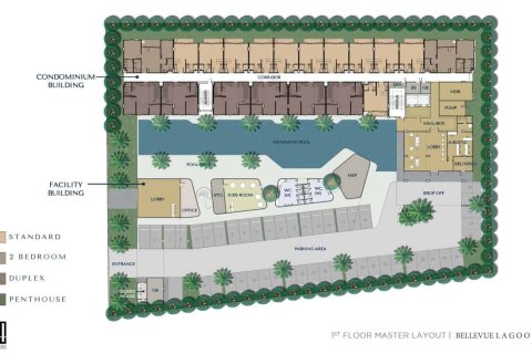 Кондоминиум  с 2 спальнями в Пляж Лаян, Таиланд №1115 4