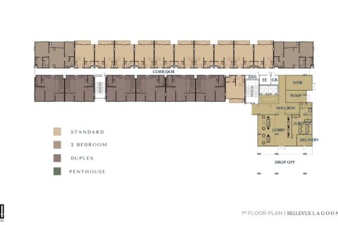 Кондоминиум  с 2 спальнями в Пляж Лаян, Таиланд №1115 3