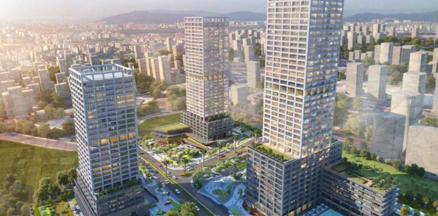 Квартира с 3 спальнями в Стамбул, Турция №72109