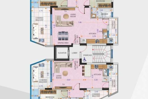 Пентхаус с 3 спальнями в Ларнака, Кипр №84553 16