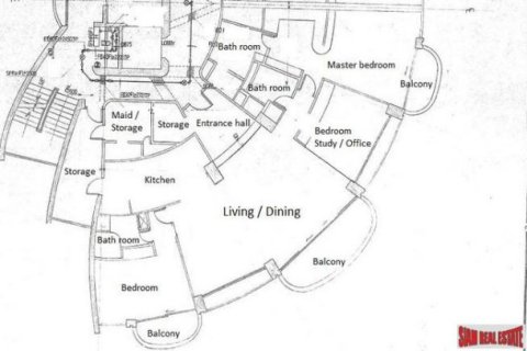 Квартира с 3 спальнями в Бангкок, Таиланд №97096 27